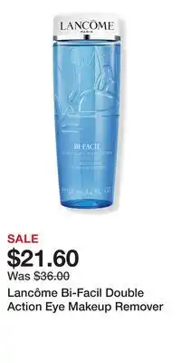 Ulta Beauty Lancôme Bi-Facil Double Action Eye Makeup Remover offer