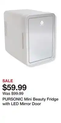 Ulta Beauty PURSONIC Mini Beauty Fridge with LED Mirror Door offer