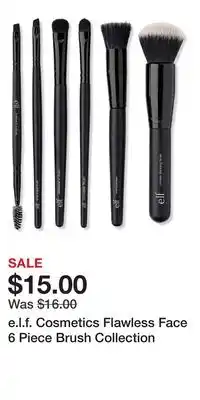 Ulta Beauty e.l.f. Cosmetics Flawless Face 6 Piece Brush Collection offer