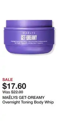 Ulta Beauty MAËLYS GET-DREAMY Overnight Toning Body Whip offer