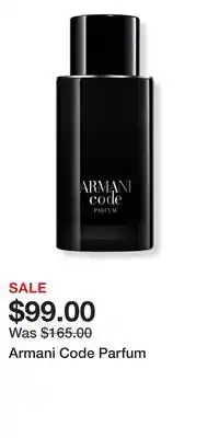 Ulta Beauty Armani Code Parfum offer