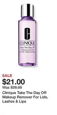 Ulta Beauty Clinique Take The Day Off Makeup Remover For Lids, Lashes & Lips offer