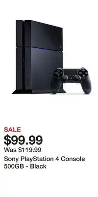 Game Stop Sony PlayStation 4 Console 500GB - Black offer