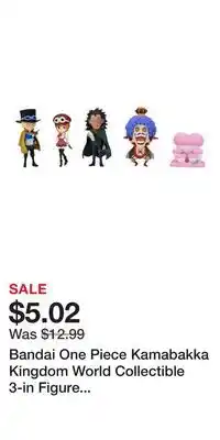 Game Stop Bandai One Piece Kamabakka Kingdom World Collectible 3-in Figure (Styles May Vary) offer