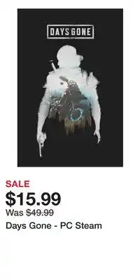 Game Stop Days Gone - PC Steam offer
