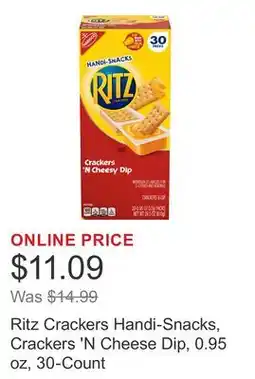 Costco Ritz Crackers Handi-Snacks, Crackers 'N Cheese Dip, 0.95 oz, 30-Count offer