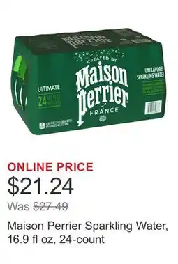 Costco Maison Perrier Sparkling Water, 16.9 fl oz, 24-count offer