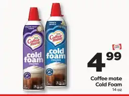 Weis Markets Coffee mate Cold Foam offer