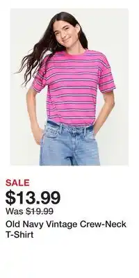 Old Navy Old Navy Vintage Crew-Neck T-Shirt offer