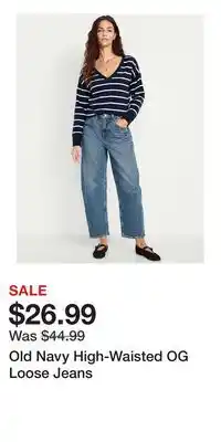 Old Navy Old Navy High-Waisted OG Loose Jeans offer