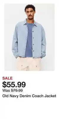 Old Navy Old Navy Denim Coach Jacket offer