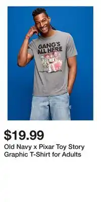 Old Navy Old Navy x Pixar Toy Story Graphic T-Shirt for Adults offer