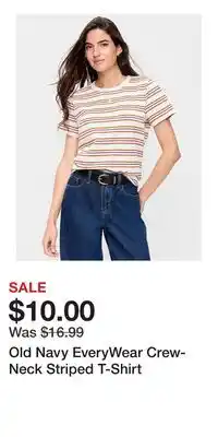 Old Navy Old Navy EveryWear Crew-Neck Striped T-Shirt offer