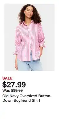 Old Navy Old Navy Oversized Button-Down Boyfriend Shirt offer