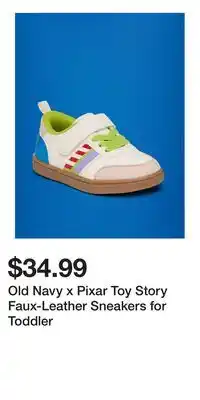 Old Navy Old Navy x Pixar Toy Story Faux-Leather Sneakers for Toddler offer