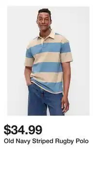 Old Navy Old Navy Striped Rugby Polo offer