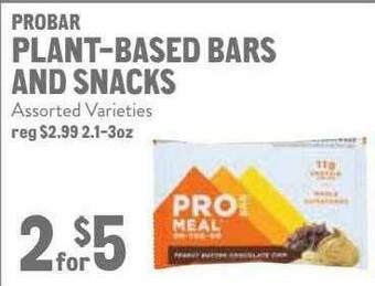 New Seasons Market Probar Plant-Based Bars And Snacks offer