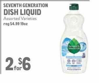 New Seasons Market Seventh Generation Dish Liquid offer