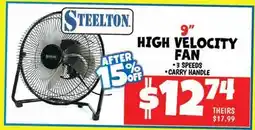 Ollie's STEELTON 9 HIGH VELOCITY FAN offer