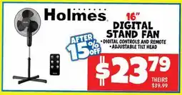 Ollie's HOLMES 16 DIGITAL STAND FAN offer