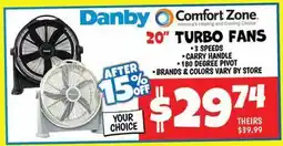 Ollie's 20 TURBO FANS offer