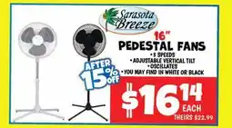 Ollie's Sarasota Breeze 16 PEDESTAL FANS offer
