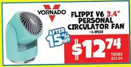 Ollie's VORNADO FLIPPI V6 3.4 PERSONAL CIRCULATOR FAN offer