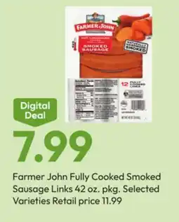 Stater Bros Farmer John Fully Cooked Smoked Sausage Links offer