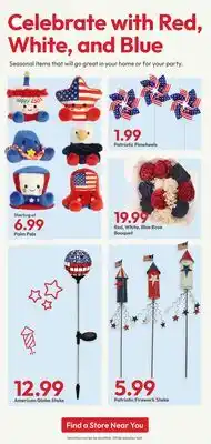 Stater Bros Celebrate with Red, White and Blue : Find a Store Near You offer
