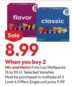 Stater Bros Frito Lay Multipacks offer