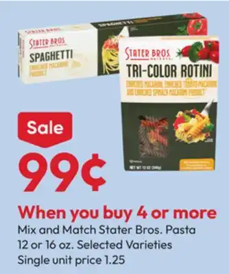 Stater Bros Stater Bros. Pasta offer