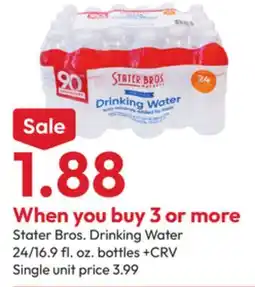 Stater Bros Stater Bros. Drinking Water offer