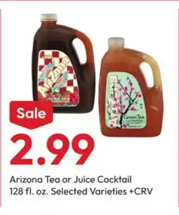 Stater Bros Arizona Tea or Juice Cocktail offer