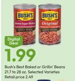 Stater Bros Bush's Best Baked or Grillin' Beans offer