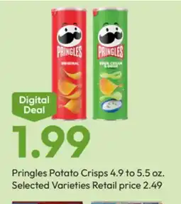 Stater Bros Pringles Potato Crisps offer