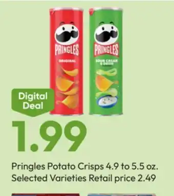 Stater Bros Pringles Potato Crisps offer