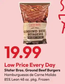 Stater Bros Stater Bros. Ground Beef Burgers offer