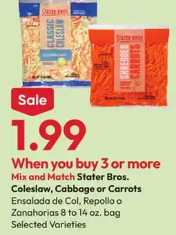 Stater Bros Stater Bros. Coleslaw, Cabbage or Carrots offer
