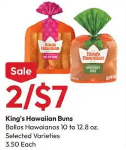 Stater Bros King's Hawaiian Buns offer