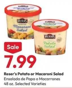 Stater Bros Reser's Potato or Macaroni Salad offer