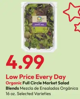 Stater Bros Organic Full Circle Market Salad Blends offer