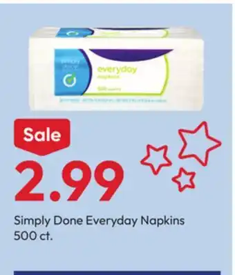 Stater Bros Simply Done Everyday Napkins offer