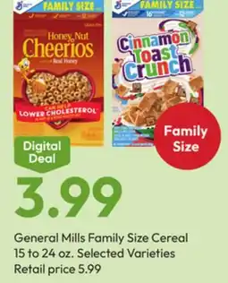 Stater Bros General Mills Family Size Cereal offer