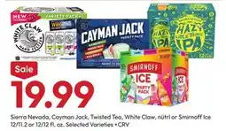 Stater Bros Sierra Nevada, Cayman Jack, Twisted Tea, White Claw, nutrl or Smirnoff Ice offer