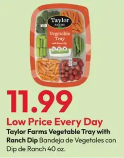 Stater Bros Taylor Farms Vegetable Tray with Ranch Dip offer