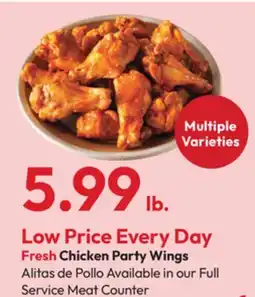 Stater Bros Fresh Chicken Party Wings offer