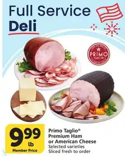Vons Primo Taglio Premium Ham or American Cheese offer