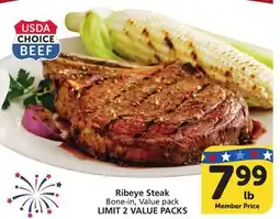 Vons Ribeye Steak offer