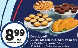 Vons Overjoyed Duets, Madeleines, Mini Palmiers or Petite Brownie Bites offer