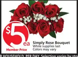 Vons Simply Rose Bouquet offer